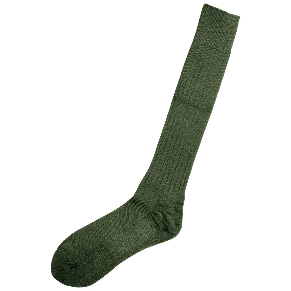 Long Length German Army Cadet Boot Warm Socks Hiking Trekking Olive OD All Sizes - Image 1 of 1