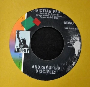 BLACK GOSPEL 45 Andrae & The Disciples Liberty 56201 Christian People - Imagen 1 de 1