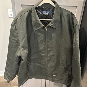 Dickies Lined Eisenhower Jacket Men’s Size 2X LN Olive Green JT15OG 2xl Long - Picture 1 of 6
