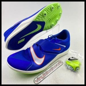 Nike Zoom Rival Jump Spikes Mens Size 12.5 Racer Blue Orange DR2756-400 Track - Picture 1 of 12