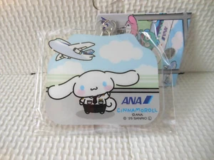 ANA All Nippon Airways Sanrio Cinnamoroll Acrylic Keychain Collaboration Japan - Picture 1 of 4