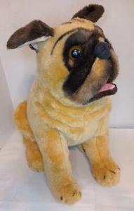 PUG Dog  Puppy Plush   Realistic 18" Large Stuffed  Plush Animal  - Picture 1 of 7
