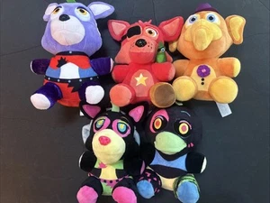 Five Nights At Freddys FNAF FUNKO Plüschtier Set 8 Zoll - 9 Zoll Mix Stofftiere 5er Set Neon - Bild 1 von 11