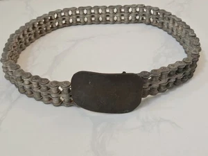 Roller Chain Belt With Buckle Motorcycle Acme 50 USA Vintage - Picture 1 of 10