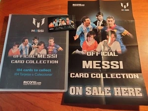 ALBUM OFFICIAL MESSI TRADING CARD COLLECTION 2012-2013 ICONS COLECCIÓN COMPLETA - Imagen 1 de 18