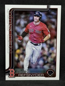 Tarjeta base Rob Refsnyder serie 1 Topps 2025 - tarjeta #112 - Red Sox - casi nueva - Imagen 1 de 4