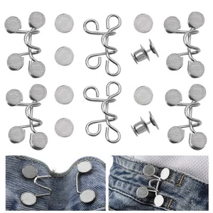 6 Sets Pant Waist Tightener Jean Button Pins Detachable Jean Buttons for Loos... - Picture 1 of 7