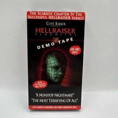 Hellraiser Bloodline VHS Demo Tape Horror Clive Barker Vintage - Image 1 of 4