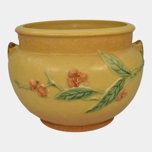 Roseville Bittersweet Yellow 1951 Vintage Art Pottery Ceramic Jardiniere 801-6 - Picture 1 of 6