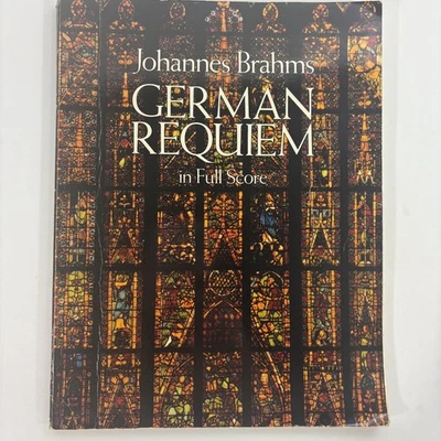 Johannes Brahms German Requiem Conductor Full Score Dover Publications 1987 - Image 1 of 4