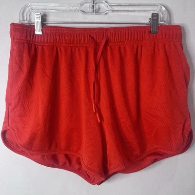 Шорты женские Athletic Works большие оранжевые эластичные спортивная одежда эластичная талия для тренажерного зала - Изображение 1 из 4