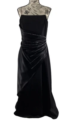 Onyx Nite Crystal Embellished Evening Gown M New - Image 1 of 4