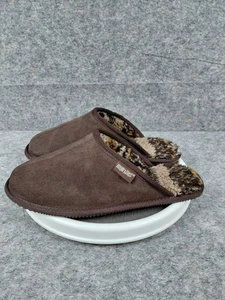 MUK LUKS Ciabatta Uomo Stampa Berbera Scamosciata Scuff Marrone Uomo 12 Usato in Ottime Condizioni - Foto 1 di 10
