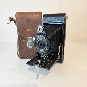 Eastman Kodak No. 2A Folding Cartridge Hawkeye Model B Camera And Case - Bild 1 von 24
