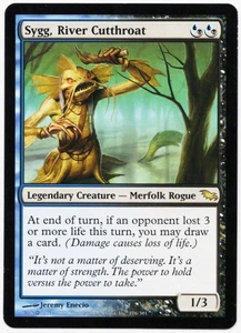 Magic The Gathering Sygg, River Cutthroat #176 Shadowmoor regular casi nuevo/muy bueno - Imagen 1 de 2
