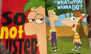 Disney XD Phineas y Ferb Portafolio Carpetas Escolares Lote de 2 Carpetas de Bolsillo - Imagen 1 de 9