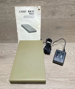 Atari SX212 Modem for Atari/RS232/IBM & Compatible Computers Manual Power Supply - Picture 1 of 21