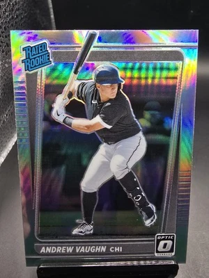 Andrew Vaughn 2021 Donruss Optic Rated Rookie RC Silver Prizm #116 - Image 1 of 2