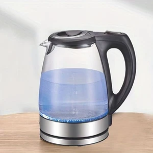 Bollitore Tè Elettrico in Vetro 1,7L e Filtro Caldo in Acciaio Inox e Coperchio Interno, - Foto 1 di 6
