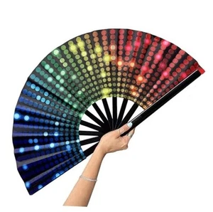 GeGeYa13 Inch Large Folding Fan-Hand Fan Popping Fan for Line Dancing Clacking - Picture 1 of 8