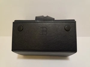 Boshku Reise Faltbar Sechseck Reise Schmuckkästchen Organizer Schwarz Leder - Bild 1 von 13