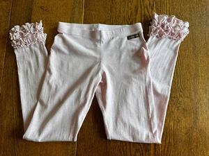 Matilda Jane Hello Lovely Light Pink Petal Triple Ruffle Leggings 12 Coquette - Picture 1 of 6
