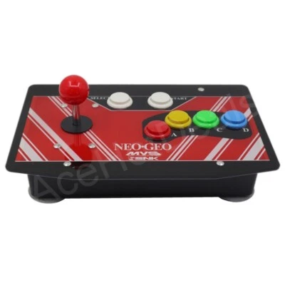 RAC-J500S 6 Buttons Arcade Joystick USB Wired Acrylic NEO GEO MVS Panel For PC - Image 1 of 4