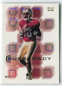 2000 SP Authentic Jerry Rice Supremacy Insert #S4 HOF SAN FRANCISCO 49ERS - Picture 1 of 1