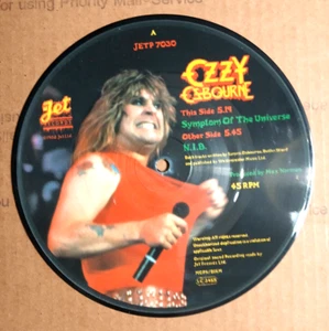 BLACK SABBATH 7" OZZY OSBOURNE -SYMPTOM OF THE UNIVERSE PICTURE DISK UNPLAYED FR - Picture 1 of 2
