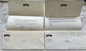 Lot of 2: SF Giants Employee Pay Raise Letters 1990 Lurie Rosen & 1993 Magowan - Picture 1 of 4