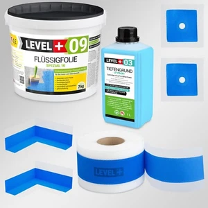 Flüssigfolie 7kg Dichtband 5m DichtSet Wassersperre Dusche Balkon Fliesen SET83 - Bild 1 von 14