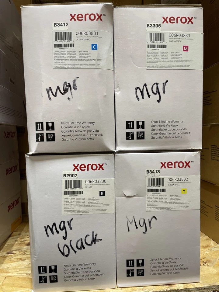 HP TONER SET 647A / 648A 兼容 Xerox CE260A CE262A CE263A 适用于 CP4025 — 第 1/1 张图片