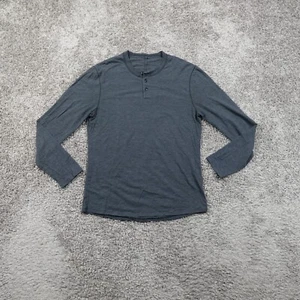 Lululemon Henley Mens Small Gray Pullover Sweatshirt Running Sweatshirt - Picture 1 of 8