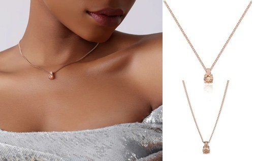 GIVENCHY NUOVO ORECCHINO SWAROVSKI CRISTALLO PREMIUM CHAMPAGNE ORO ROSA GIVECHY