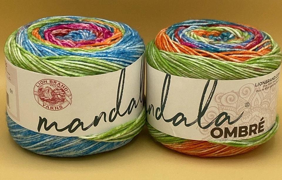 Lion BRAND Mandala Ombre Yarn Happy 023032033556