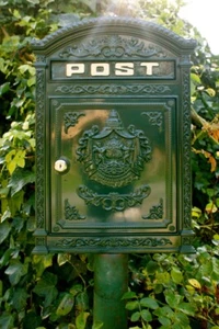 Briefkasten Postkasten, Nostalgie Wandbriefkasten, englisch-antik Alu rostfrei - Bild 1 von 11