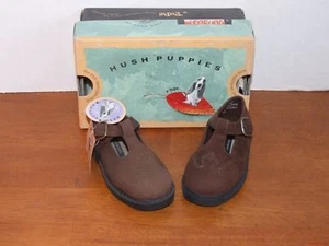 Hush Puppies Lauren Black or Brown Leather Dress Shoes Toddler - Picture 1 of 12