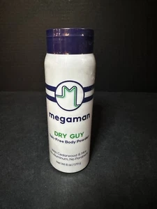 Megaman Dry Guy, Sweat Absorbing Body Powder, Talc-Free, All Natural, 6 oz New - Picture 1 of 6