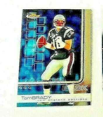 2002  TOM BRADY TOPPS   FINEST MT #50 CENTERED  - Image 1 of 2
