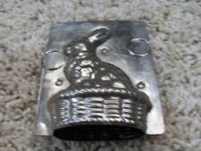 Vintage Bunny Rabbit in Basket Candy Chocolate Mold #234