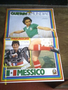 PLAQUETTE GUERIN SPORTIVO COUPE DU MONDE 1986 EQUIPES PARAGUAY ET MEXIQUE - Picture 1 of 3