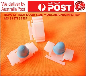 10 X BMW M-TECH BUMPSTRIP CLIPS DOOR SIDE MOULDING M3 318 325 E36 - Picture 1 of 1