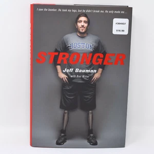 Stronger Jeff Bauman Boston Marathon Bombing Survivor Run New 1st Edtn Hardcover - Picture 1 of 10
