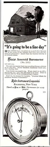 PRINT AD 1920 Tycos Aneroid Barometer Taylor Instrument Co Rochester NY 3x8.5 - Picture 1 of 3
