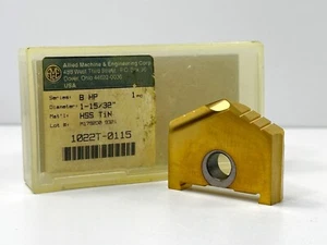 AME ALLIED ENGINEERING 1022T-0115 1-15/32" New Spade Drill Insert B TiN 1pc - Picture 1 of 2