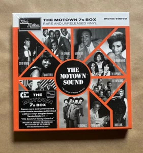 MOTOWN 7"s Box RARE & UNRELEASED VINYL BOX Marvin Gaye, Stevie Wonder SEALED NEW - Picture 1 of 7