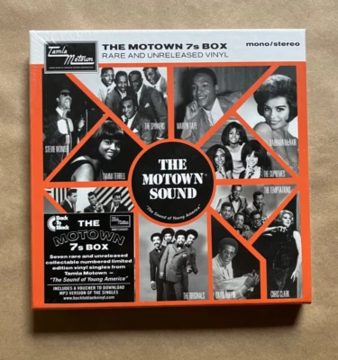 MOTOWN 7"s Box RARE & UNRELEASED VINYL BOX Marvin Gaye, Stevie Wonder SEALED NEW - Image 1 of 4