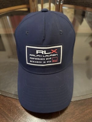 Ralph Lauren RLX Gent’s 收藏版可调节帽子海军蓝全新 — 第 1/4 张图片
