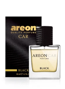 Areon Car Perfume 1.7 Fl Oz. (50ml) Glass Bottle Cologne Air Freshener, Black - Picture 1 of 2