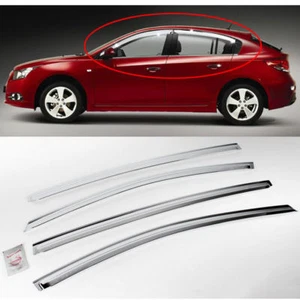 2008+ Cruze 5Door HatchBack Chrome Sun Shade Rain Guard Door Visor K-739 - Picture 1 of 6
